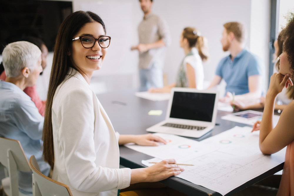 Advisors working together in a boardroom